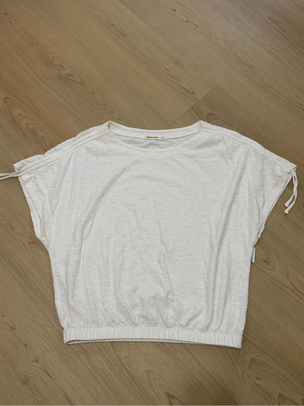 Marine Layer White Poncho Cropped Tees